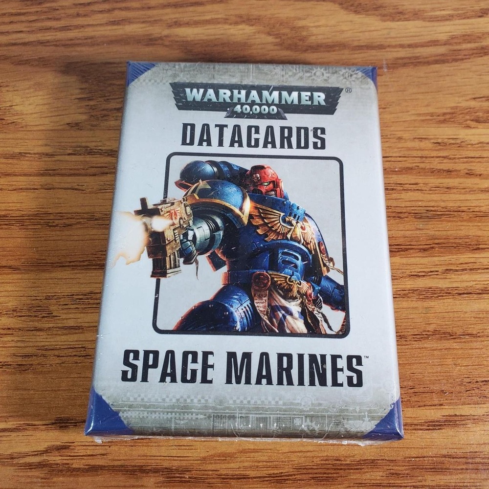 Warhammer 40k Space Marines Datacards New Sealed